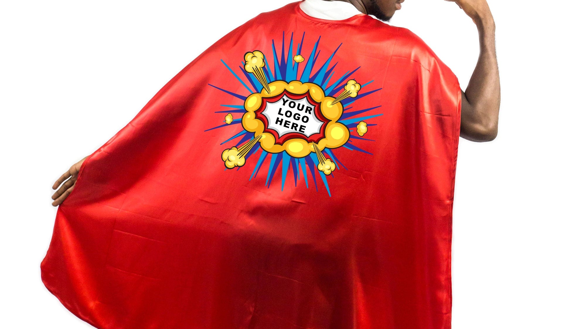 Elevate Your Brand or Event with Everfan Superhero Capes Featuring Custom DTF Logos