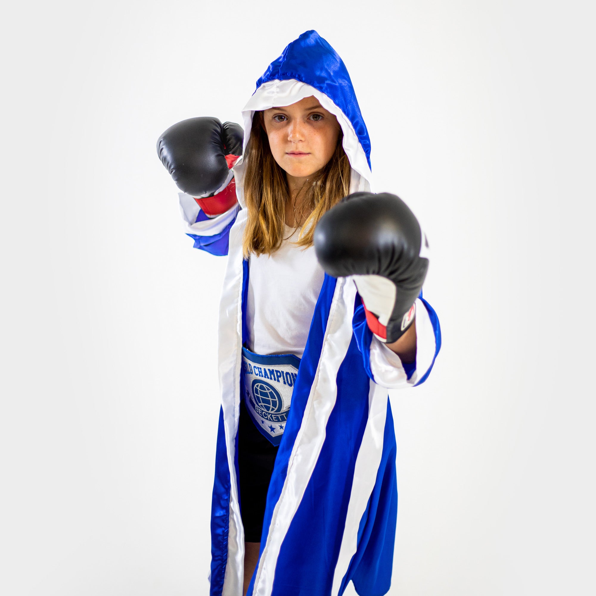 Everfan Custom Print Boxing Robe Red Upload Logo