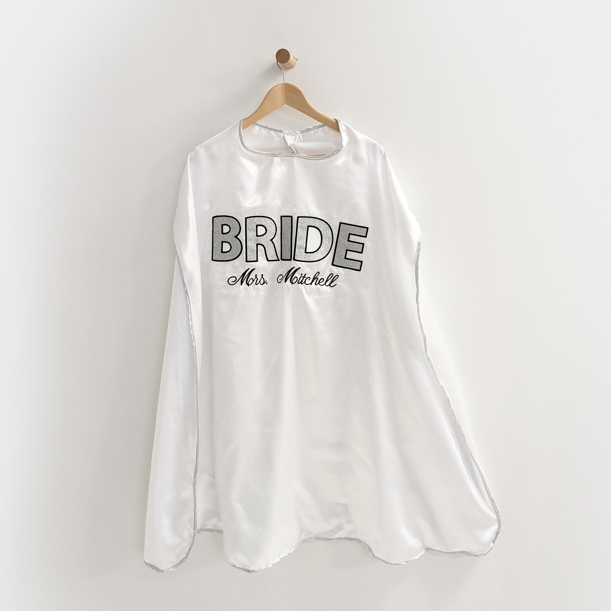 super bride personalized superhero cape wedding bachelorette