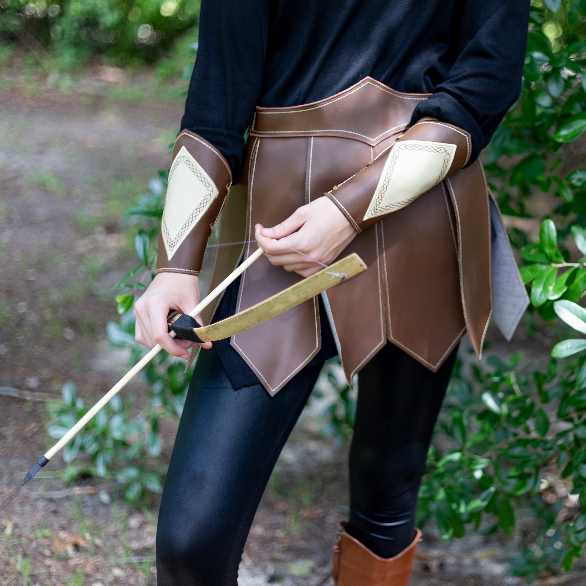 medieval roman skirt brown