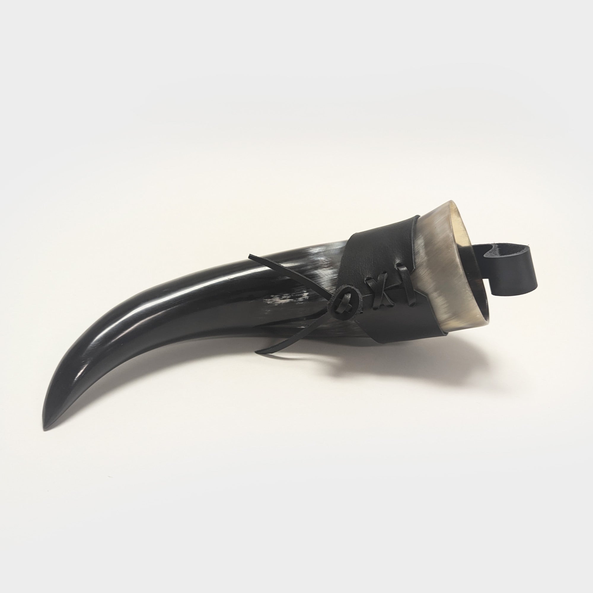 medieval viking drinking horn