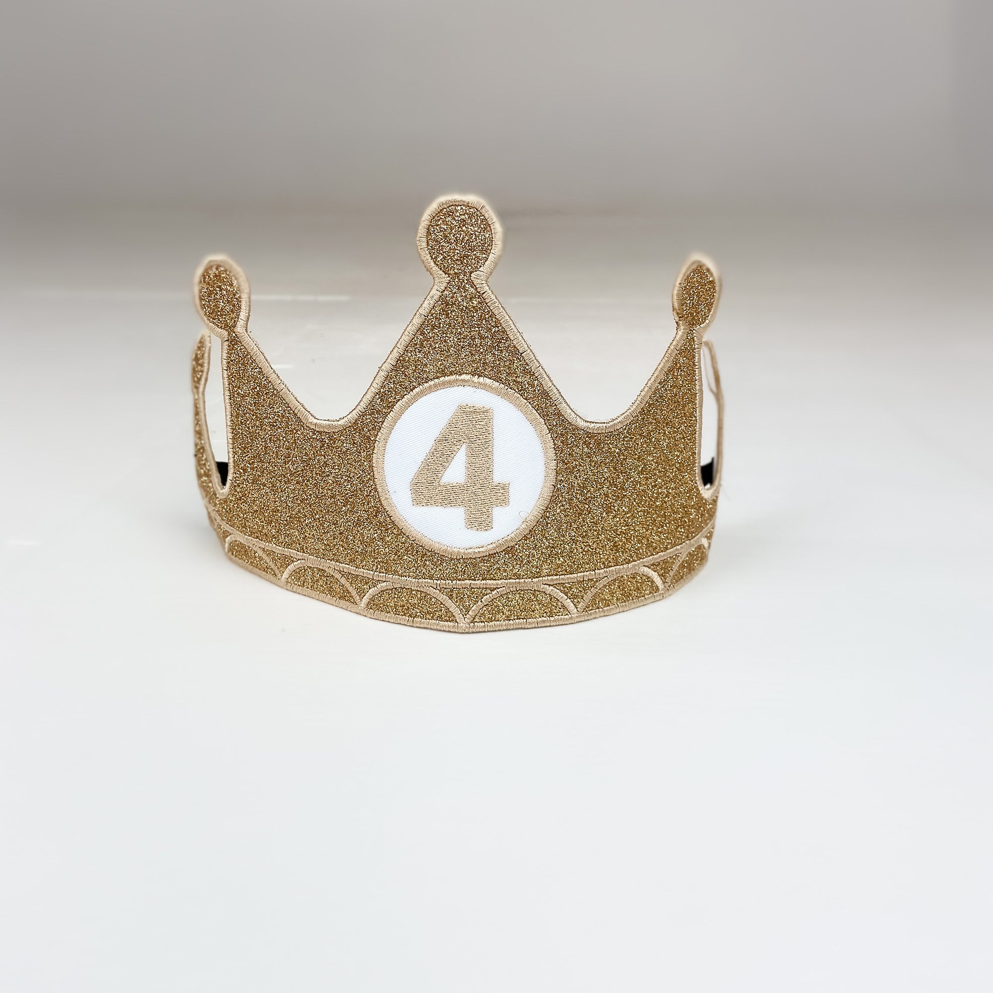 Birthday Crown Customized Number Gold
