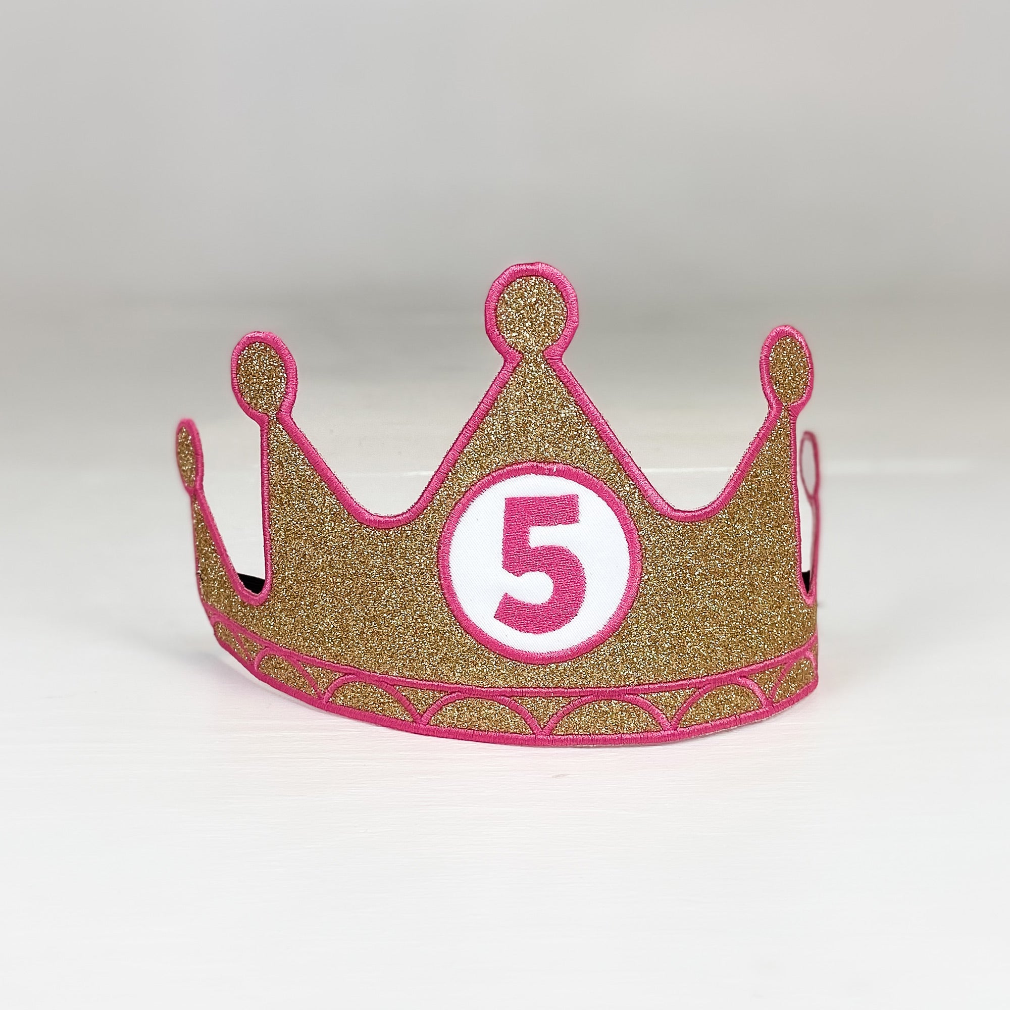 Birthday Crown Customized Number Gold
