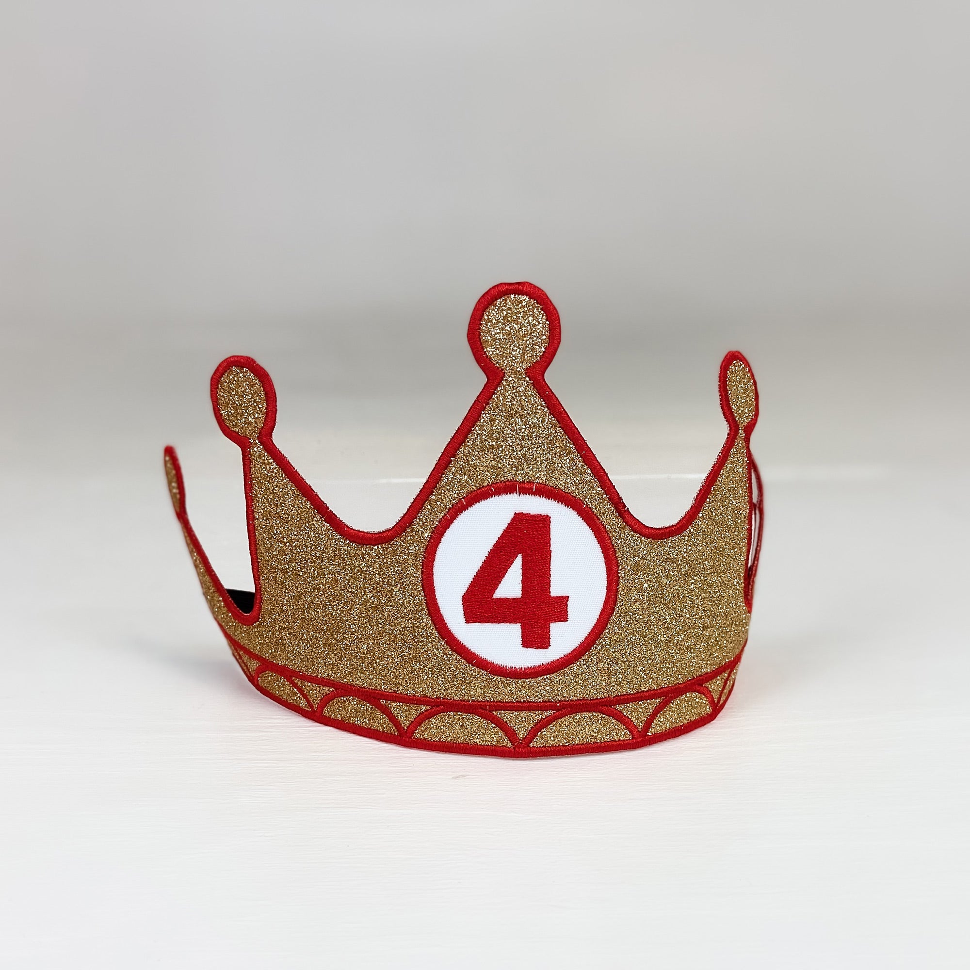 Birthday Crown Customized Number Gold