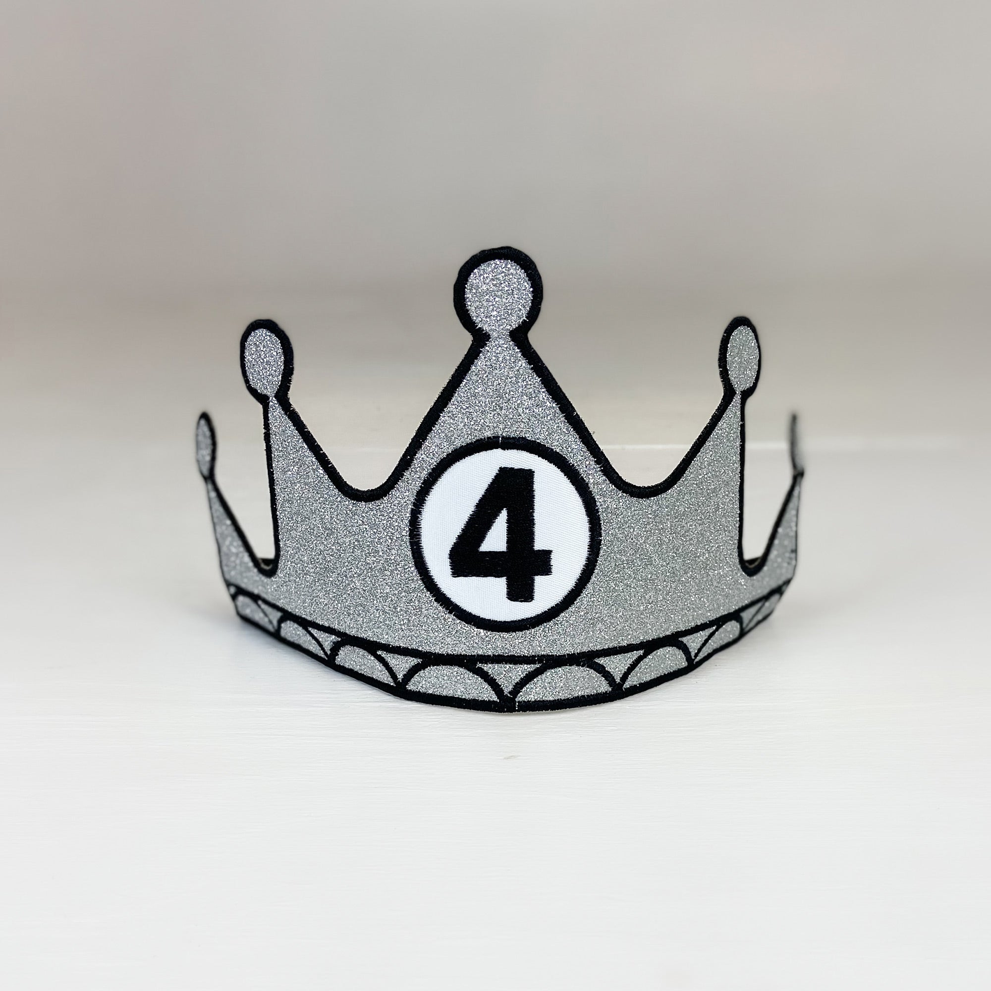 Birthday Crown Customized Number Silver