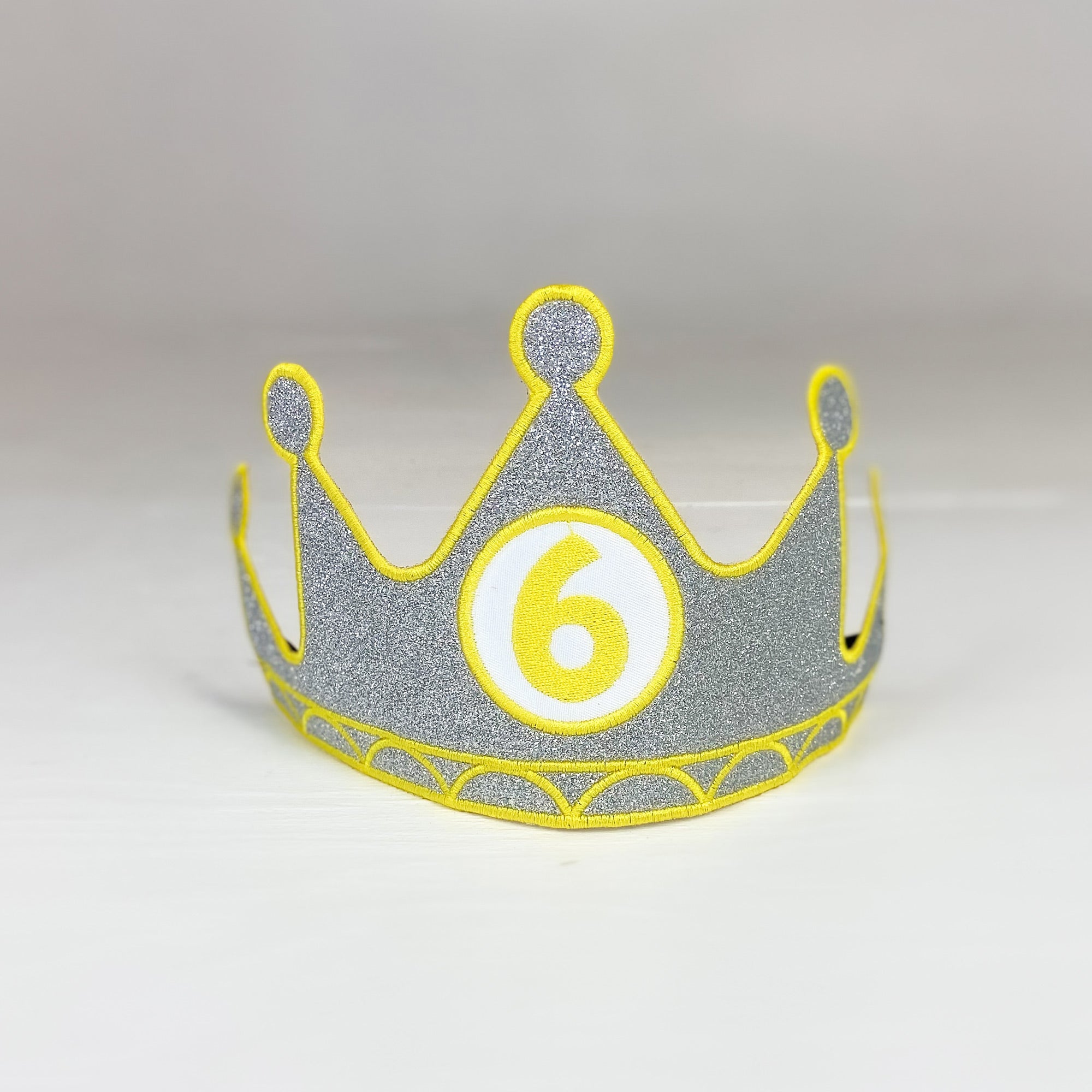 Birthday Crown Customized Number Silver