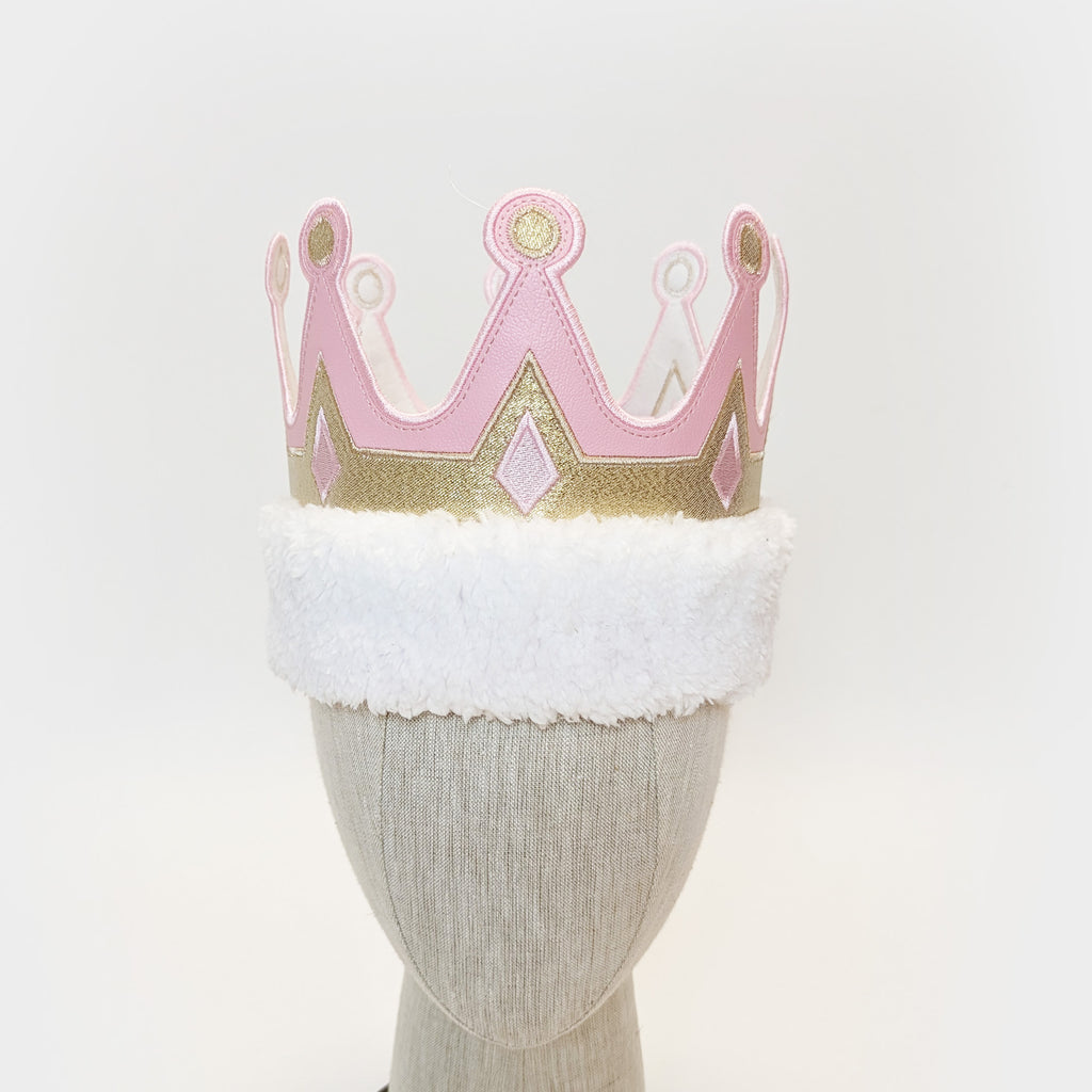 Deluxe Royal Medieval King Queen Crown Purple