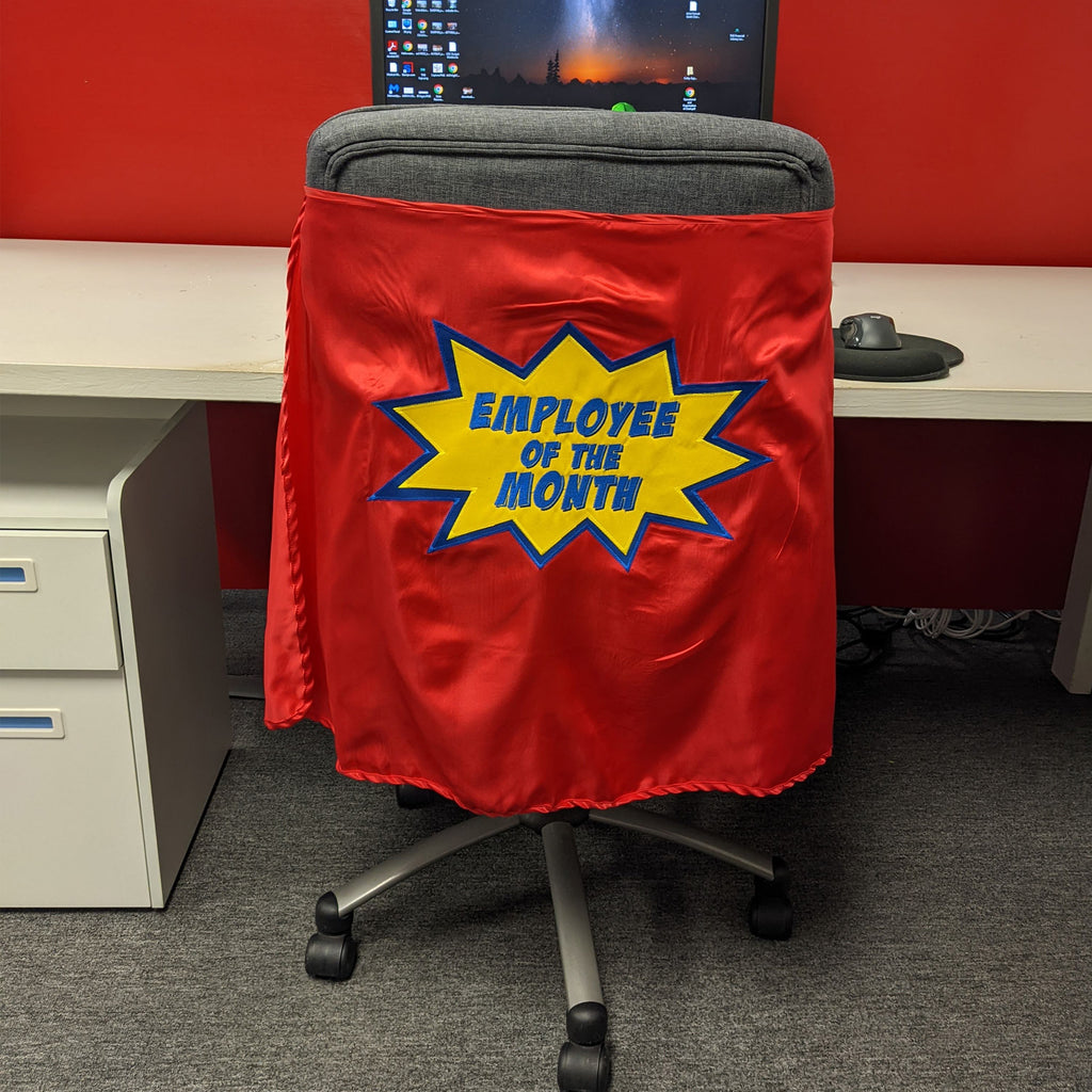 Employee of the Month Chair Superhero Cape Wheelchair Award Best Worker