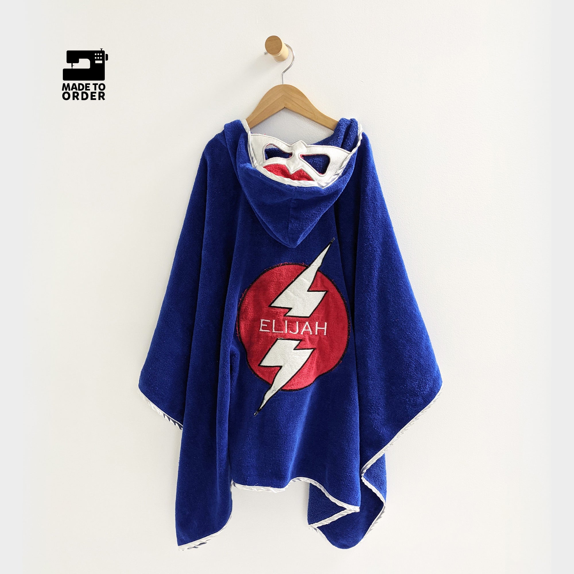 Superhero Hooded Towel Personalized Pool Beach Bath Kids Customized
