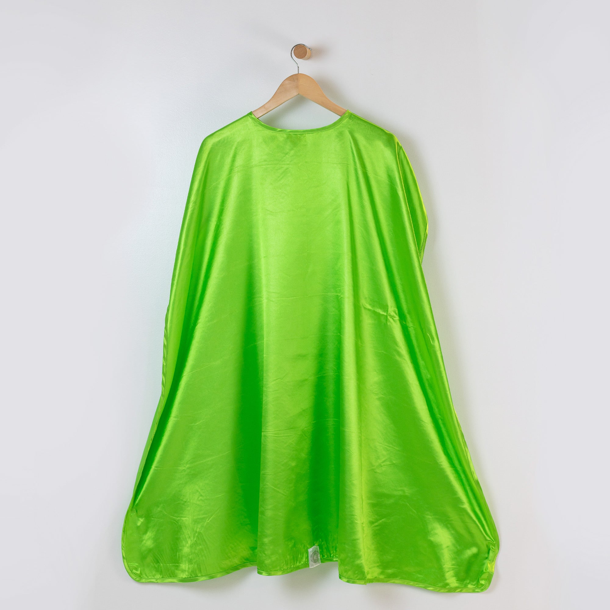 Lime Green Kid and Adult Superhero Cape, Satin Super Hero Costume