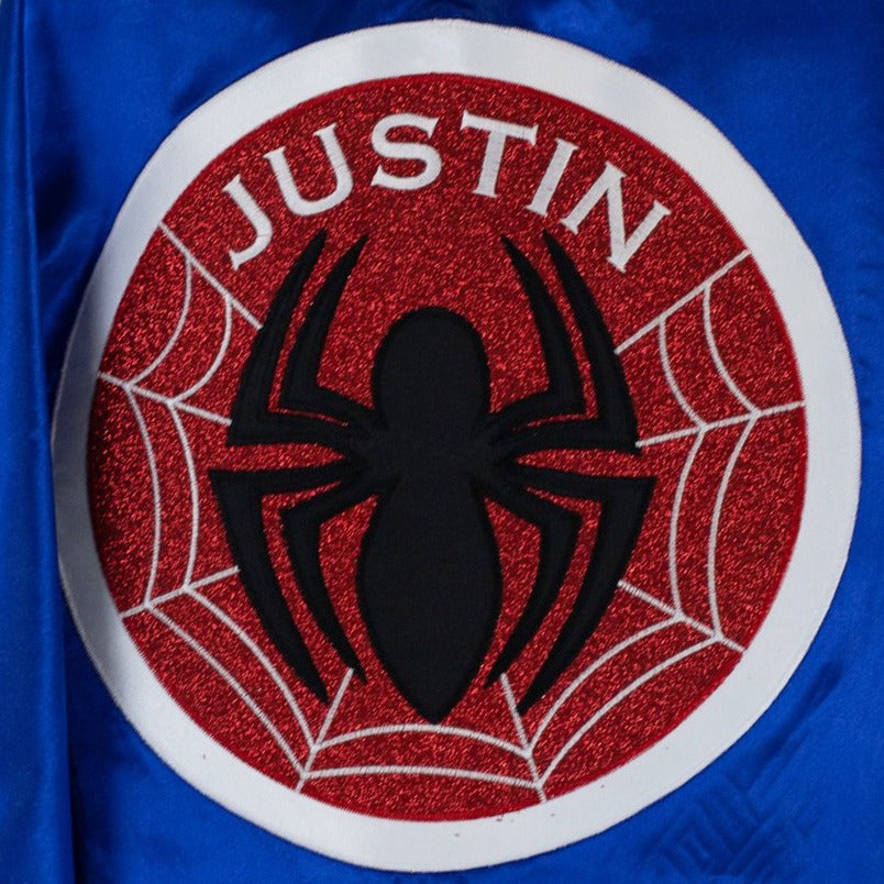 spiderman spider man costume set superhero cape shield belt eye mask halloween gift birthday personalized