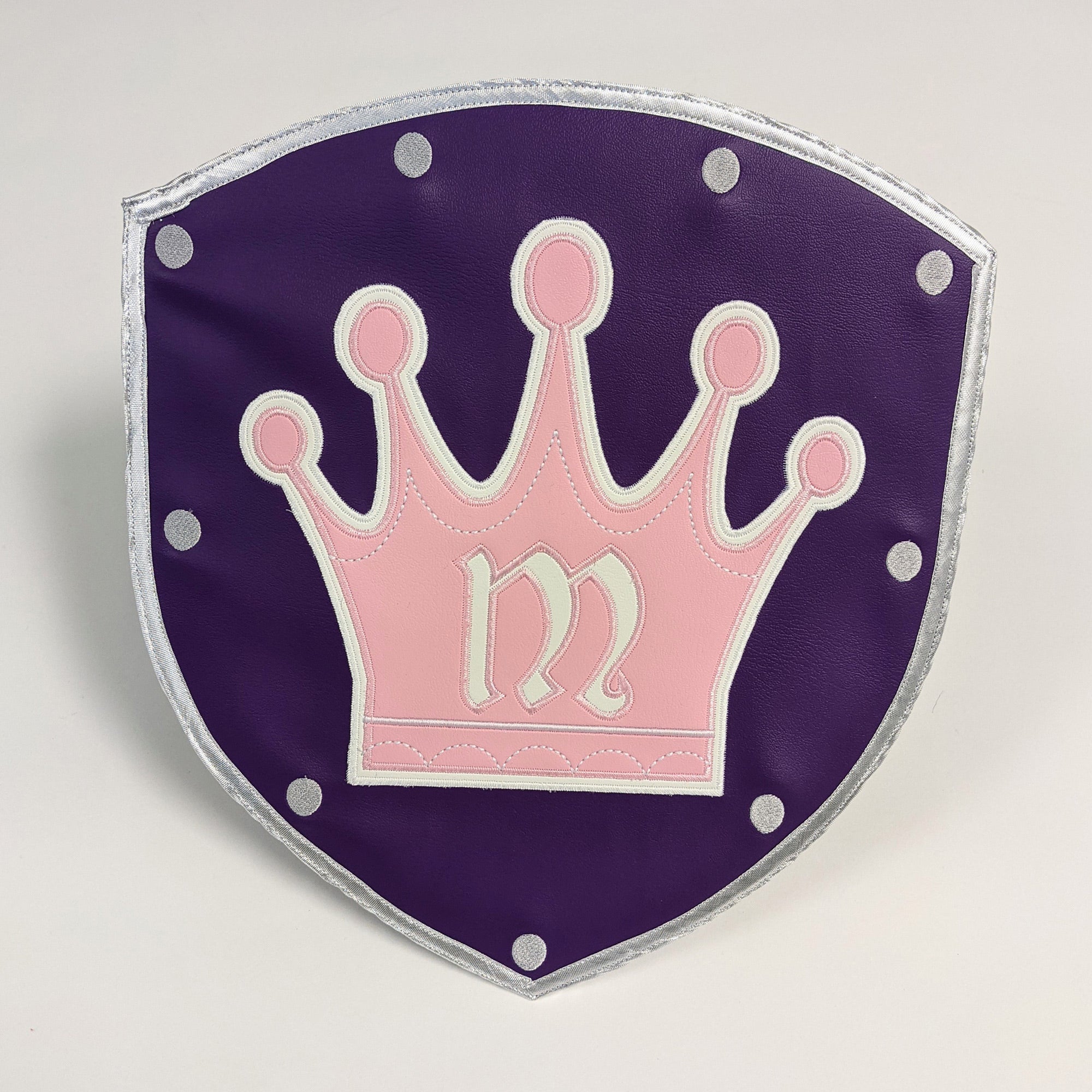 Medieval Shield Knight Gladiator Old World Cross Lion Crest Diamond Crown Fleur de Lis Personalized