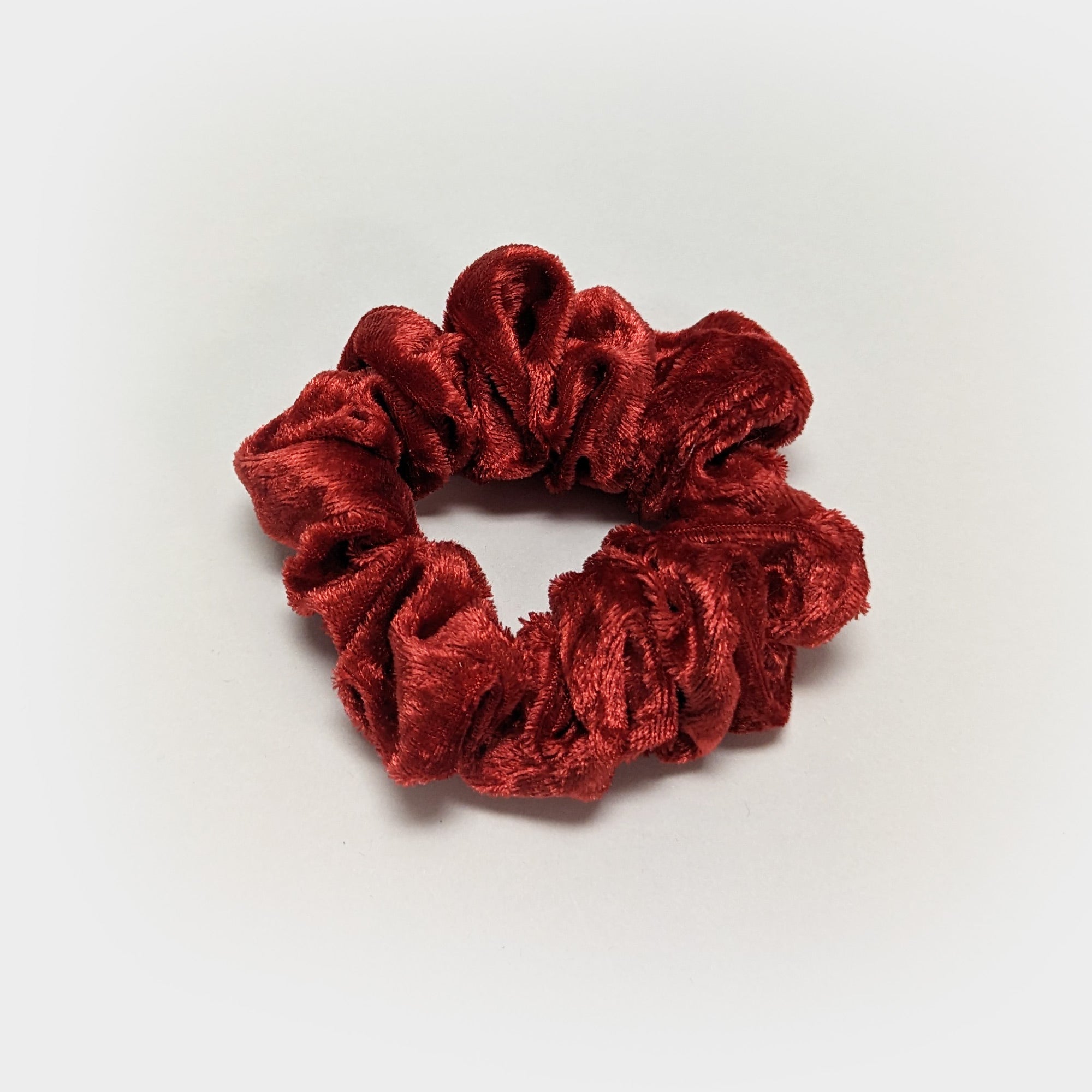 Crushed Velour Velvet Hair Scrunchy Tie