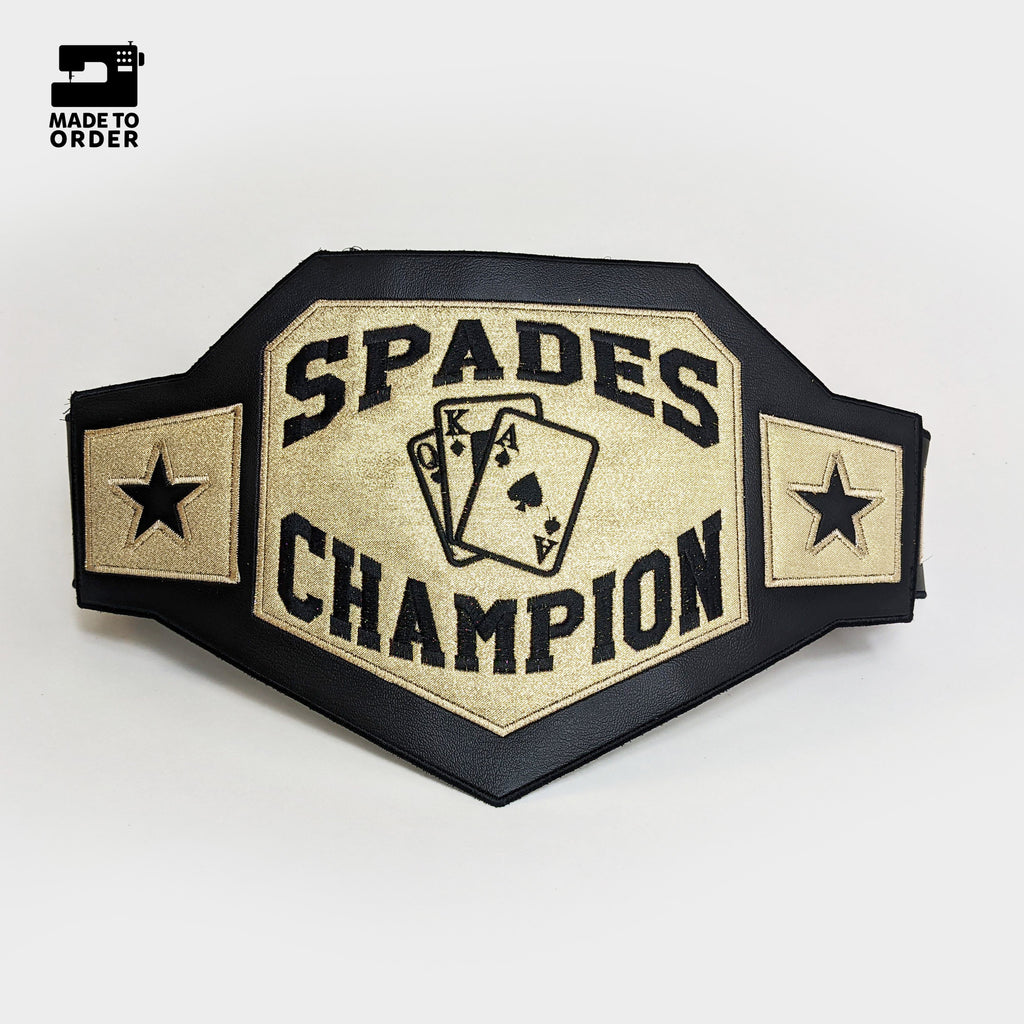 spades champion wrestling belt cards champ