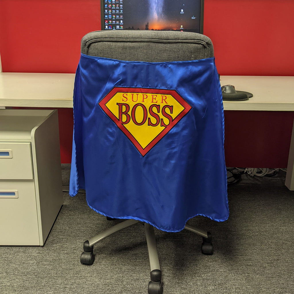 Super Boss Chair Superhero Cape Office Business Award Best Supervisor