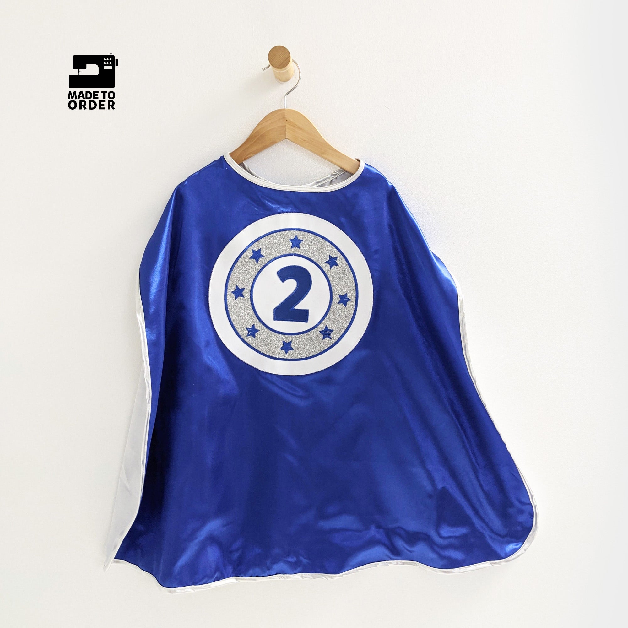 Superhero Birthday Cape Royal Blue