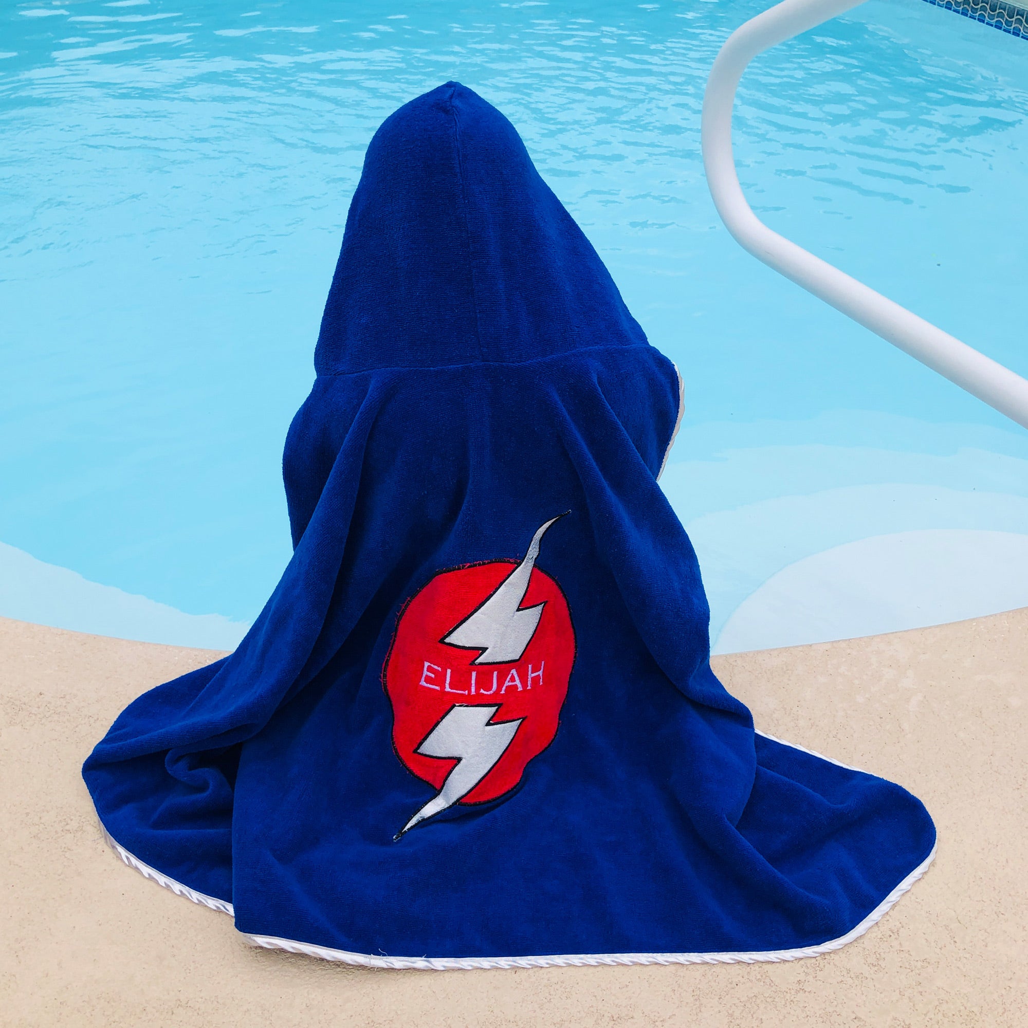 Superhero Hooded Towel Personalized Pool Beach Bath Kids Customized