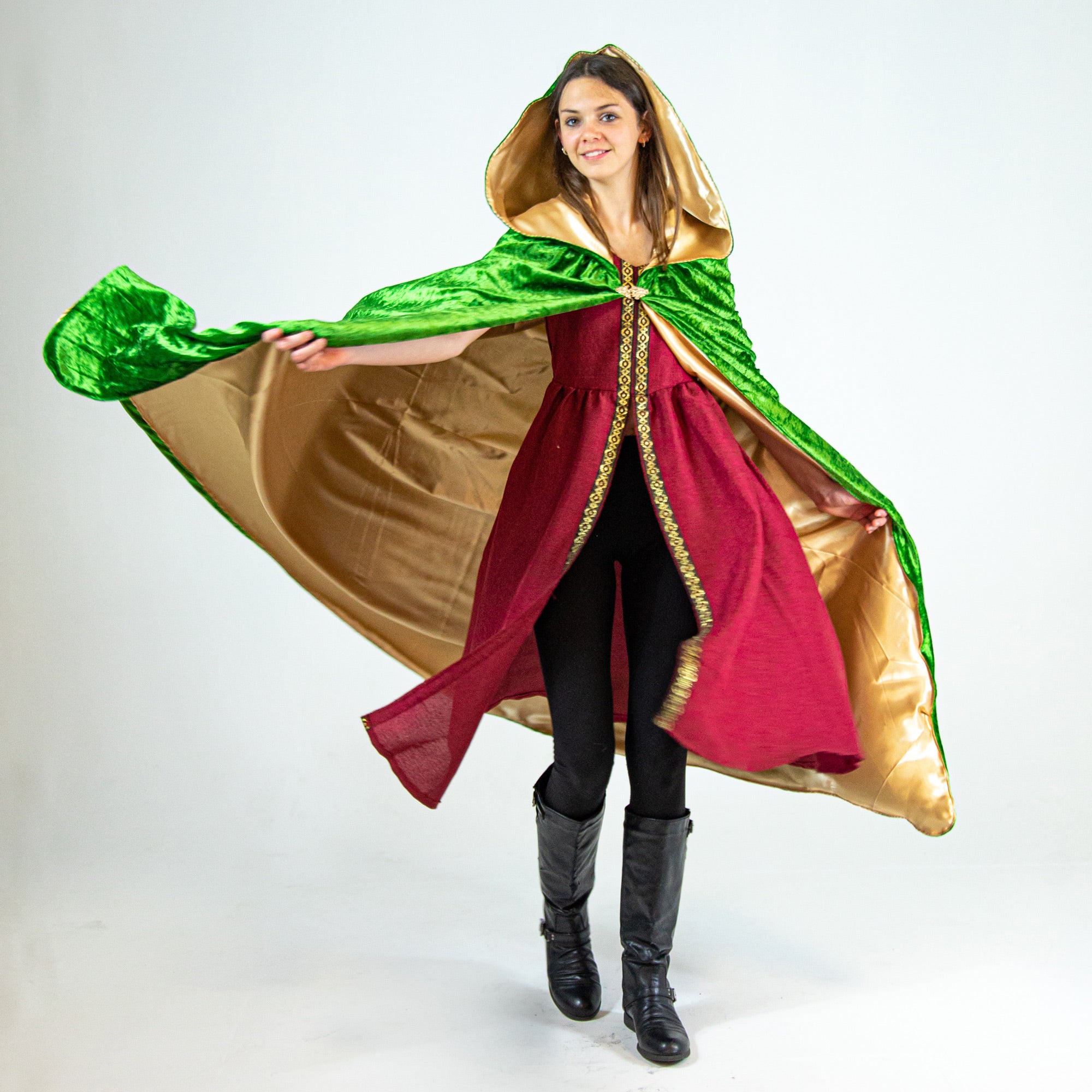 Willow Green Taylor Swift Hooded Medieval Renaissance Witch Cloak