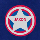 captain america personalized onesie baby snapsuit star