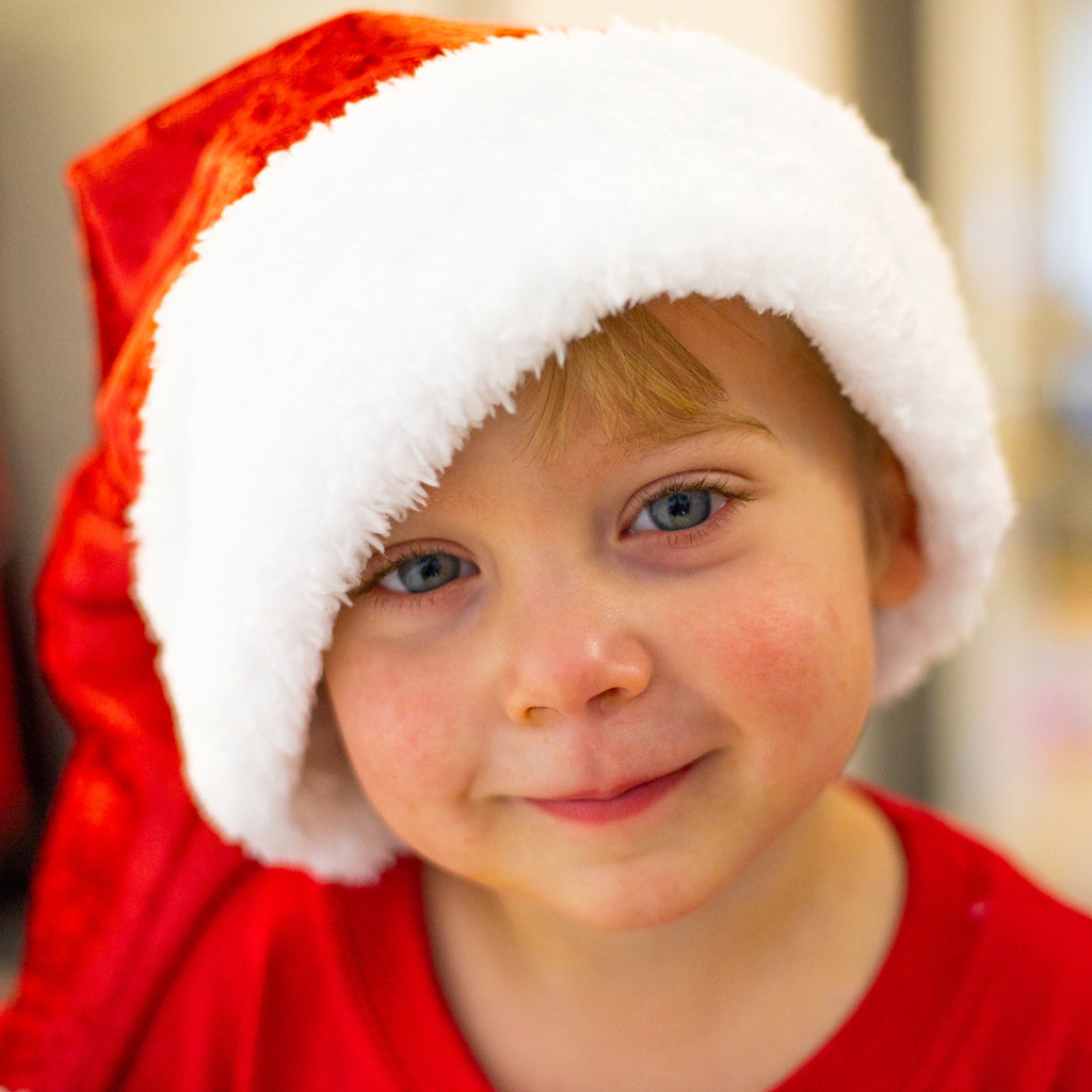 santa hat red crushed velvet velour christmas holiday