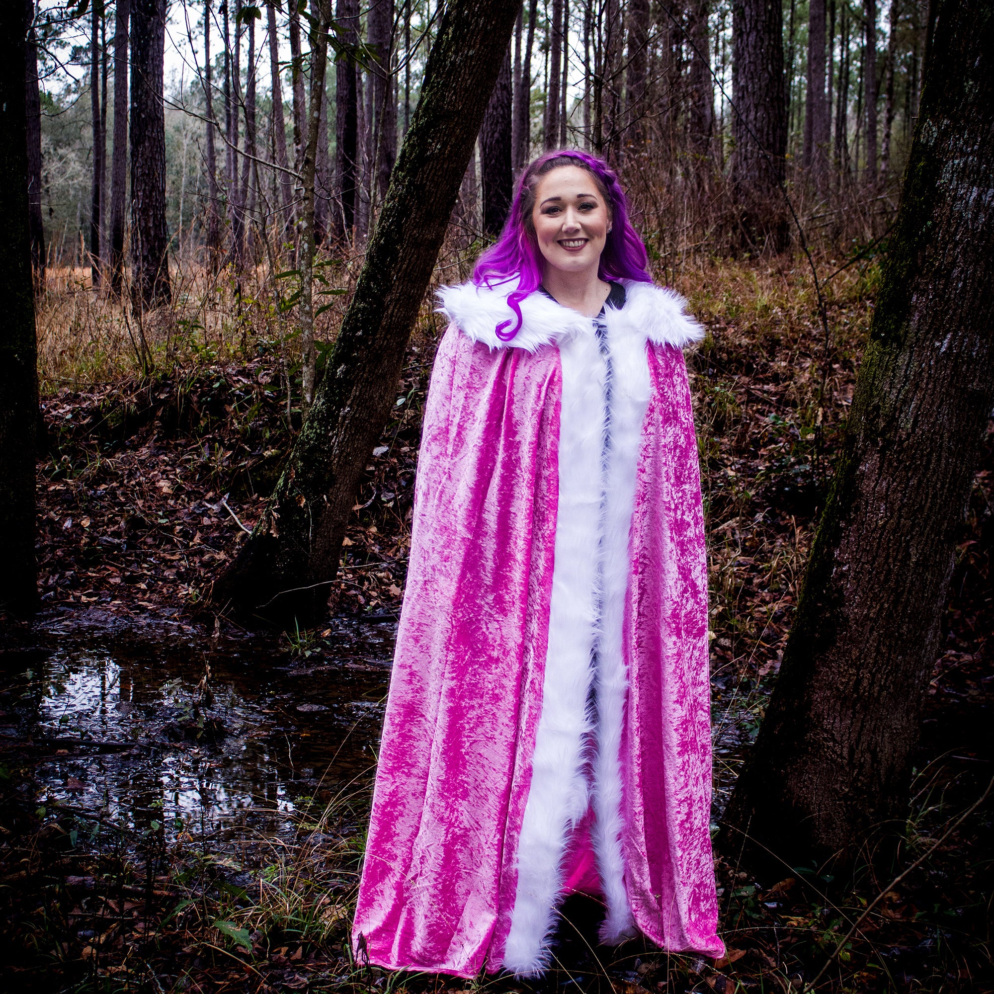 medieval viking cloak fur mantle trim