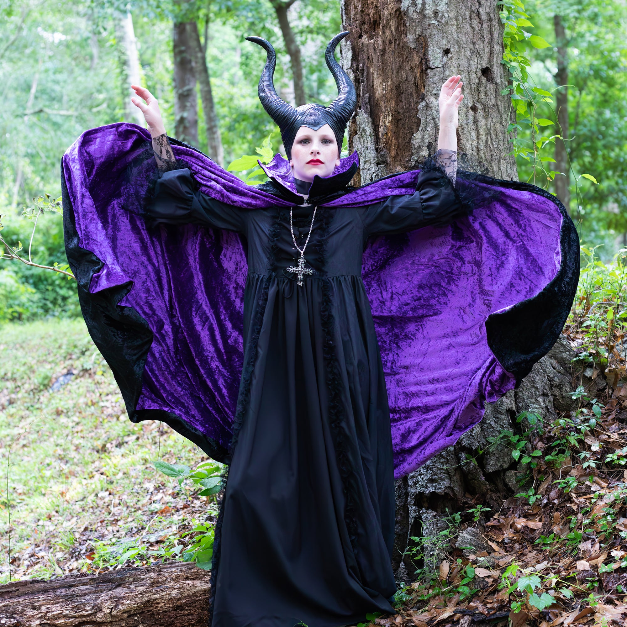 vampire maleficent cloak collar dracula cosplay larp halloween costume