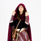 Deluxe Medieval Bracers Arm Bands Burgundy