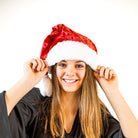santa hat red crushed velvet velour christmas holiday