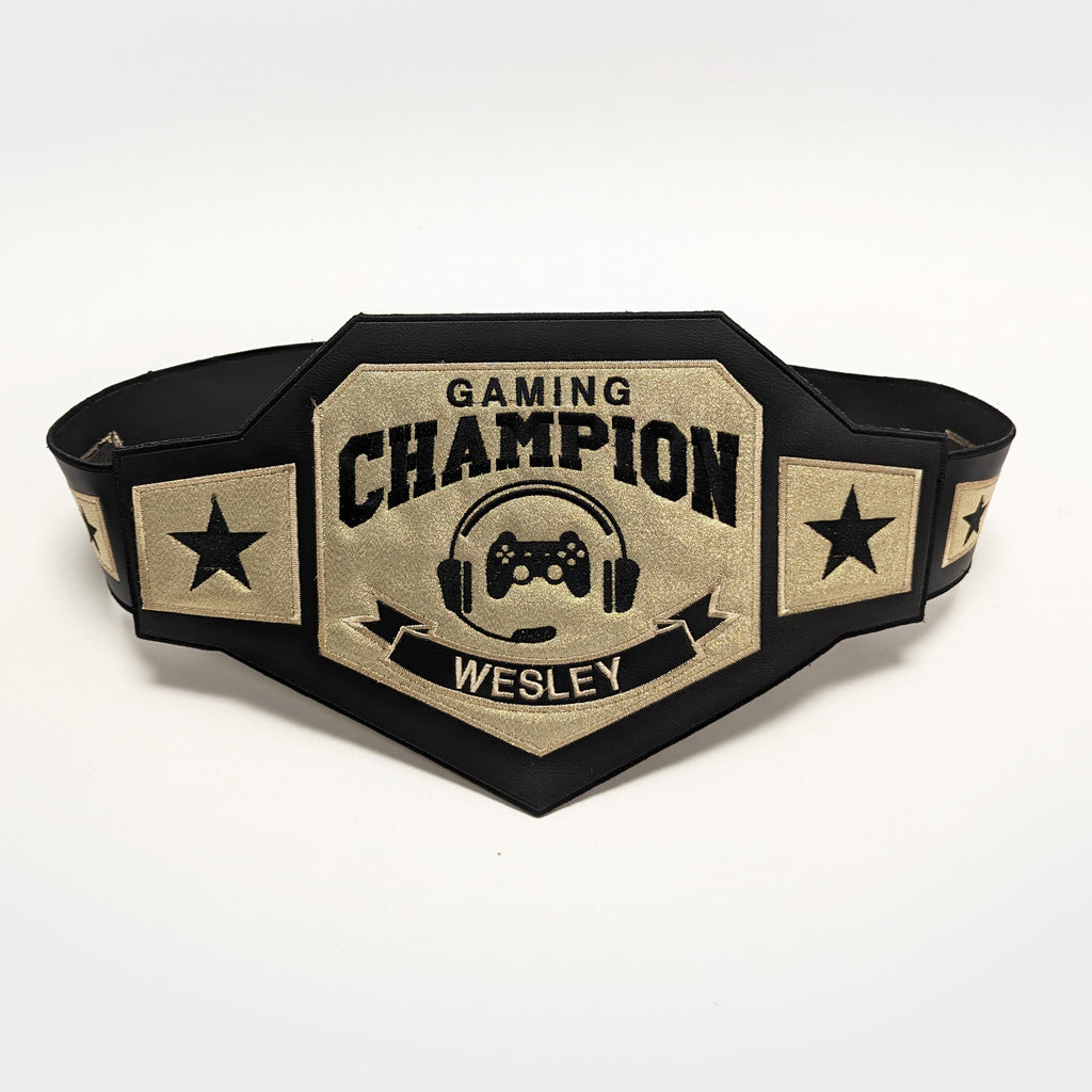 Gaming Champion Wrestling Style Belt Personalized Video Game Champ