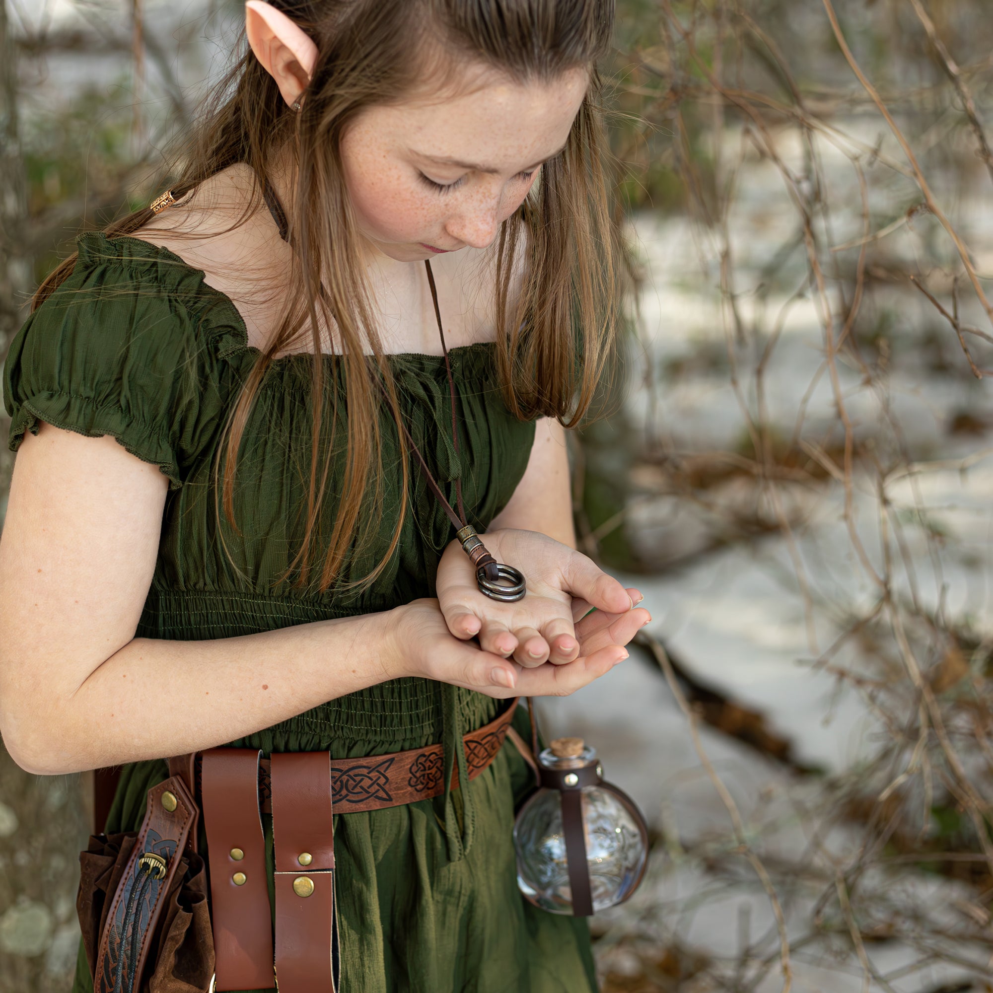 Green Fairy Elf Dress S