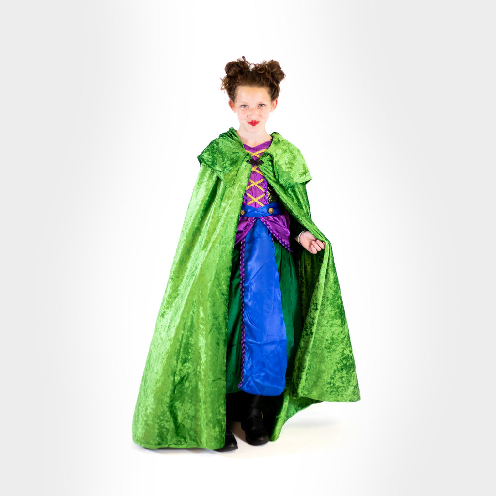 Sanderson Sister Hocus Pocus Hooded Cloak, Witch Cape with Hood