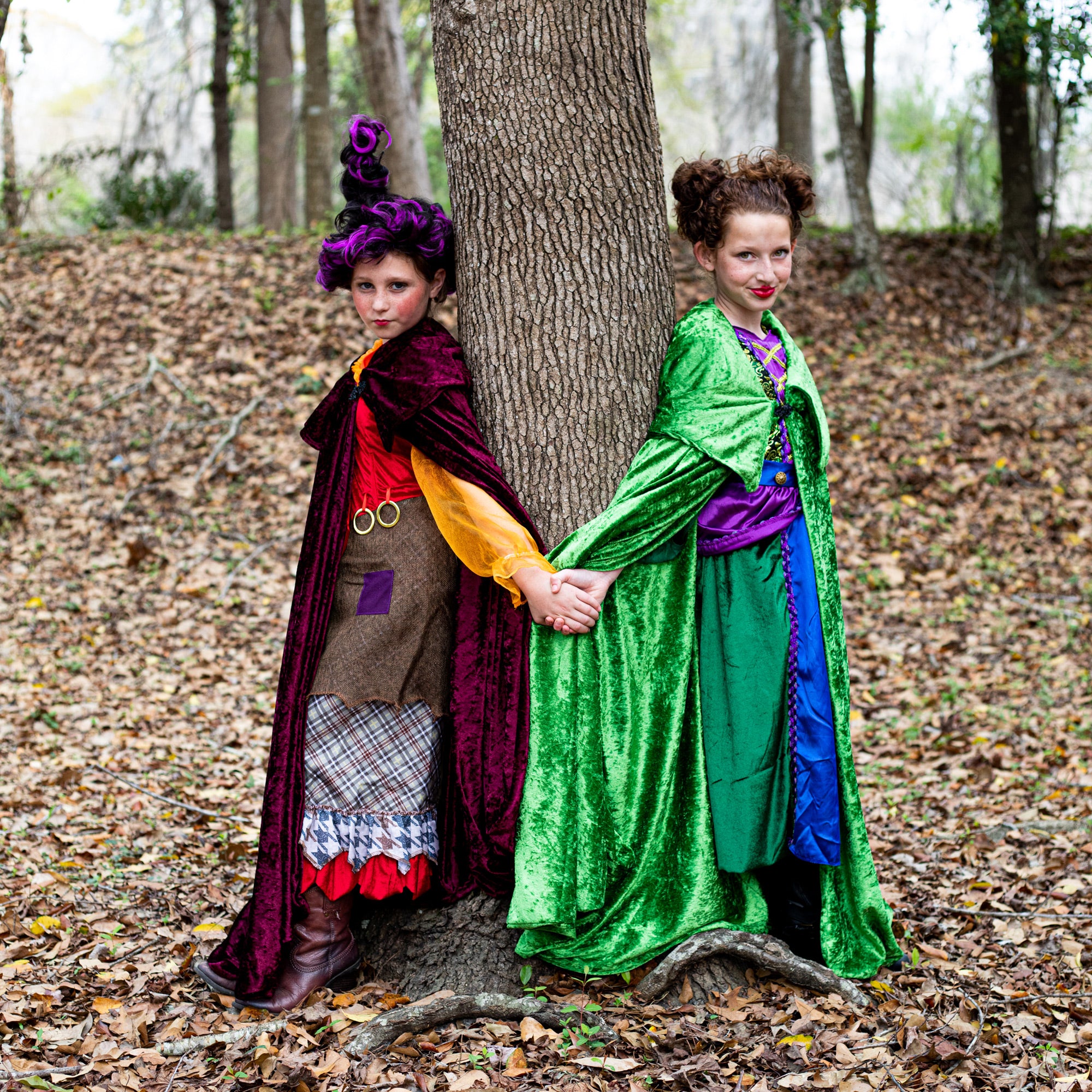 Sanderson Sister Hocus Pocus Hooded Cloak, Witch Cape with Hood
