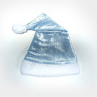 santa hat light blue crushed velvet velour christmas holiday