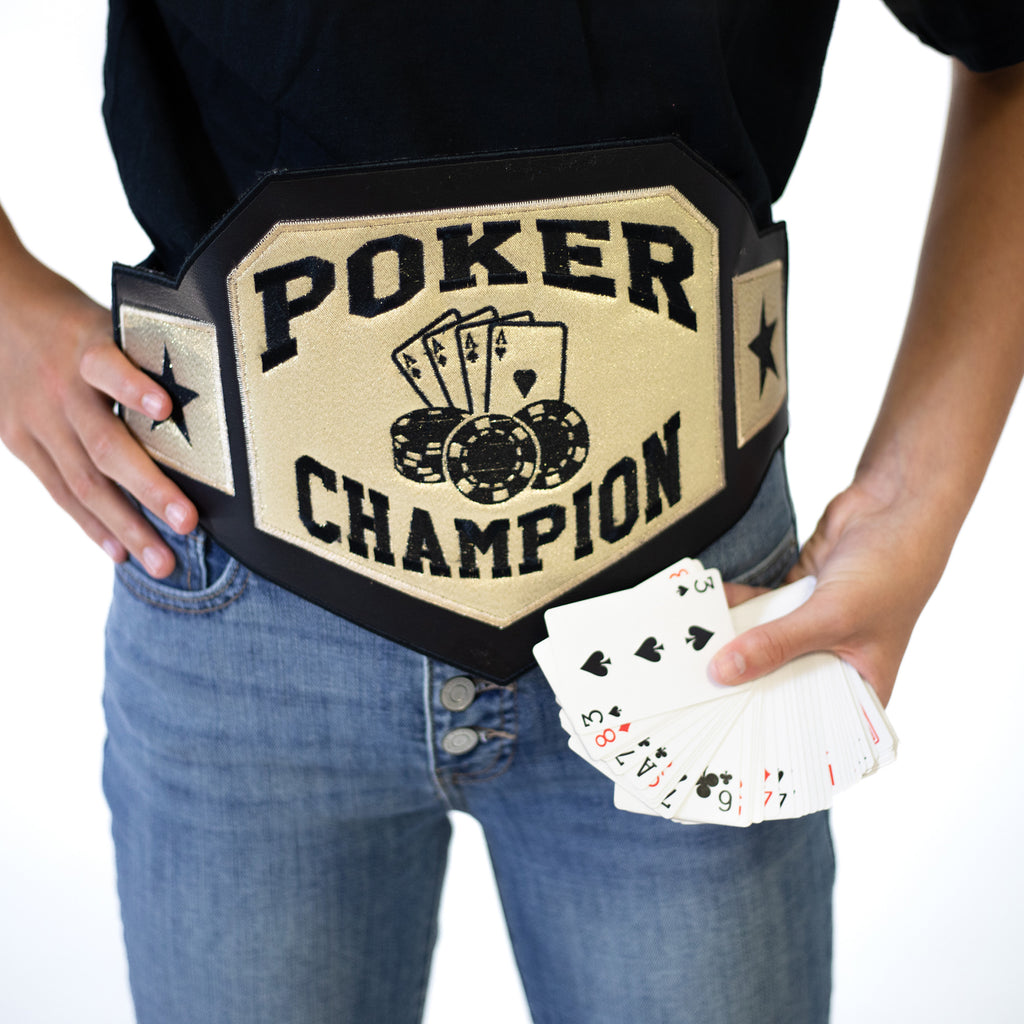 Poker Champion Wrestling Belt Black Casino