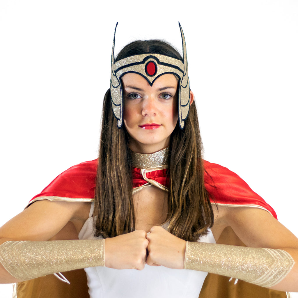 She-Ra Princess of Power costume superhero headband, princess warrior helmet