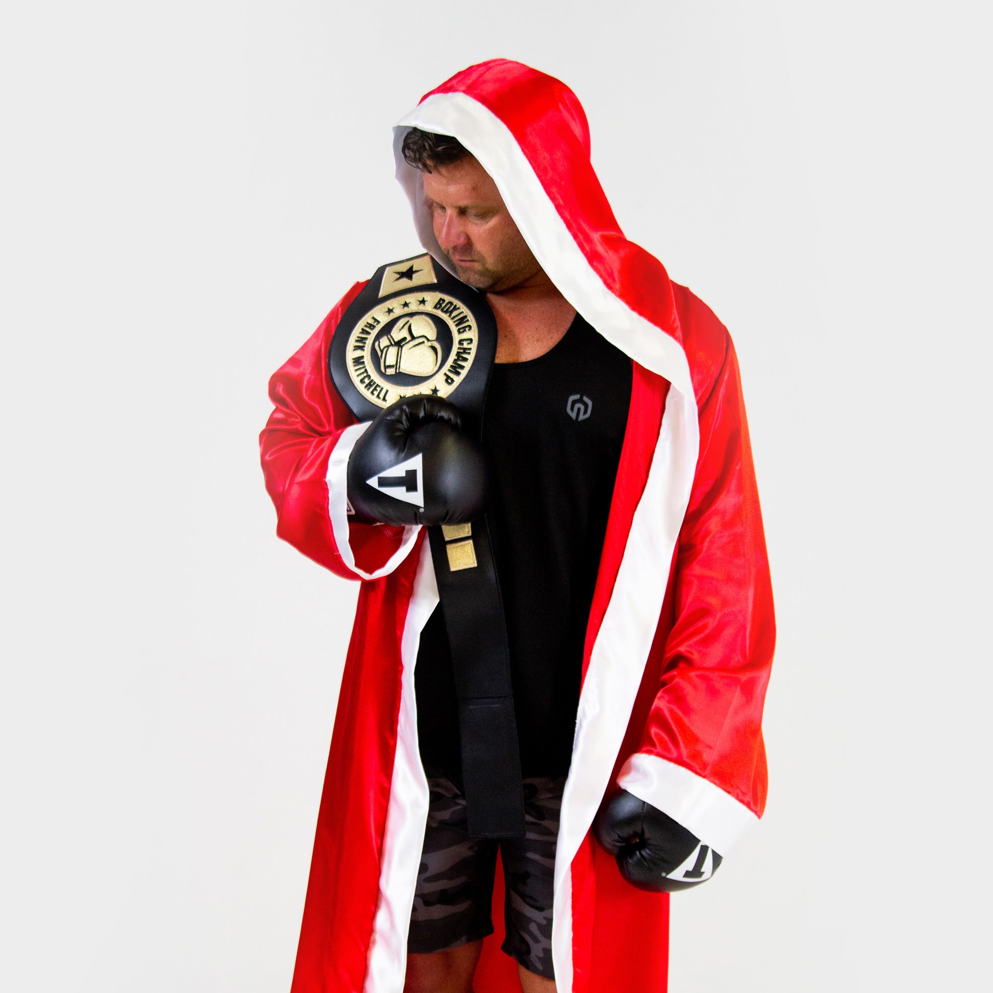 Satin Boxing Robe with Trim and Custom DTF Print – Everfan