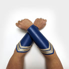 Deluxe Medieval Bracers Arm Bands Blue Gold