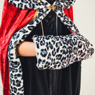 animal print fur hand muff