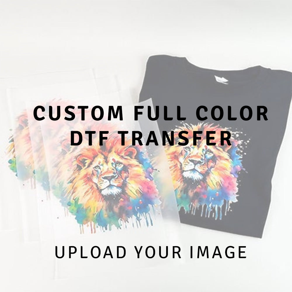 custom dtf transfer full color heat press print