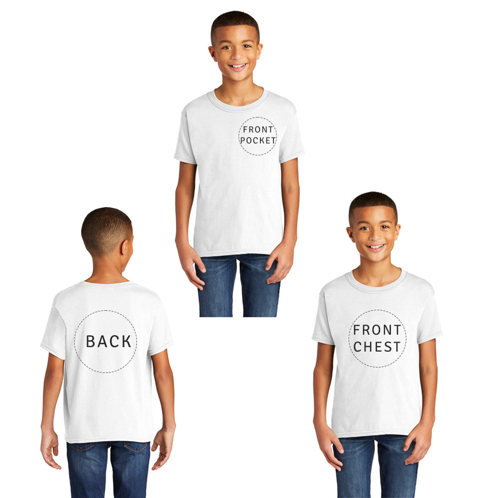 kids custom dtf transfer print shirt