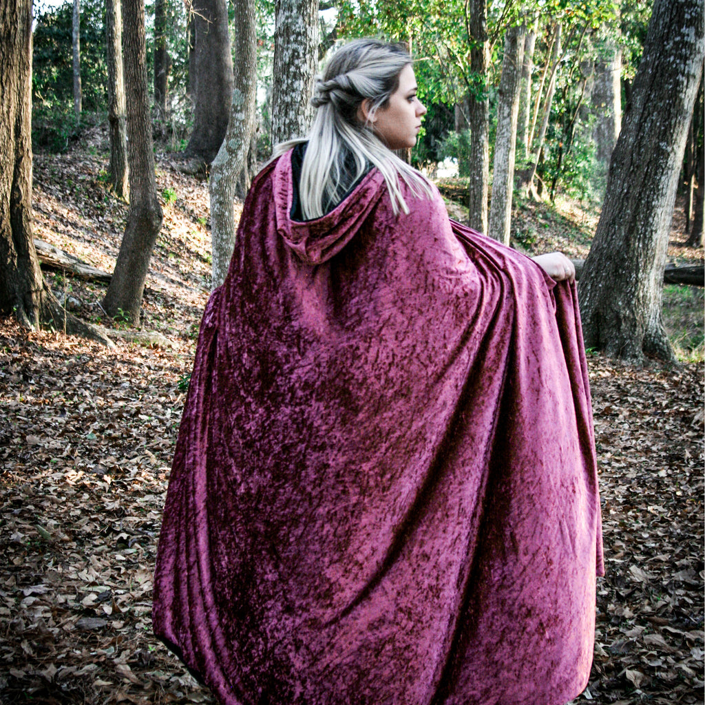Medieval Renaissance Viking Hooded Cloak Cape