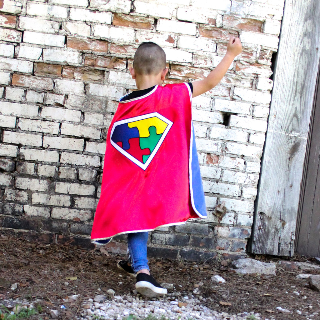 autism superhero cape spectrum super hero aware awareness for walk
