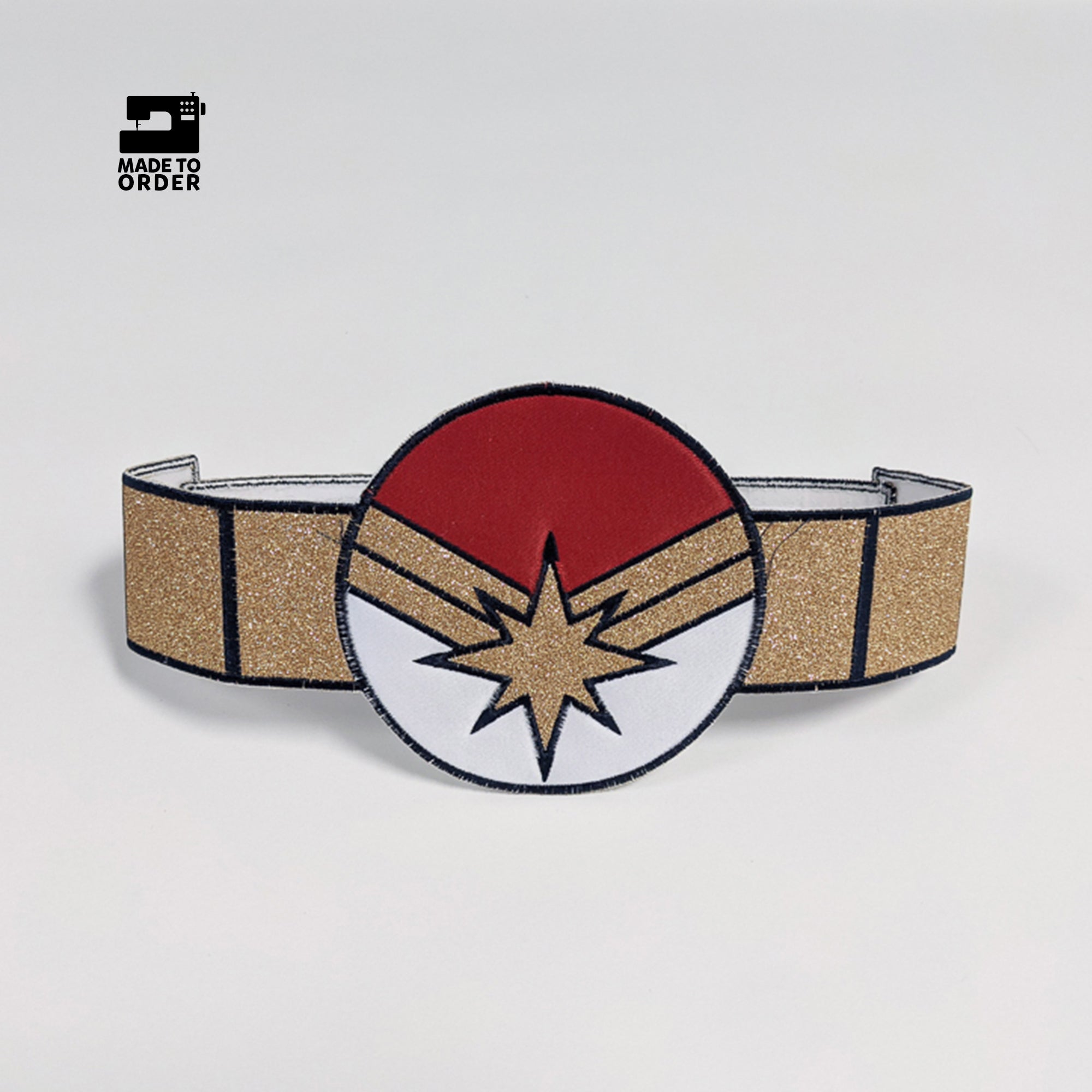 Captain Marvel Superhero Belt, Marvel DC Hero Costume Belt
