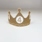Birthday Crown Customized Number Gold