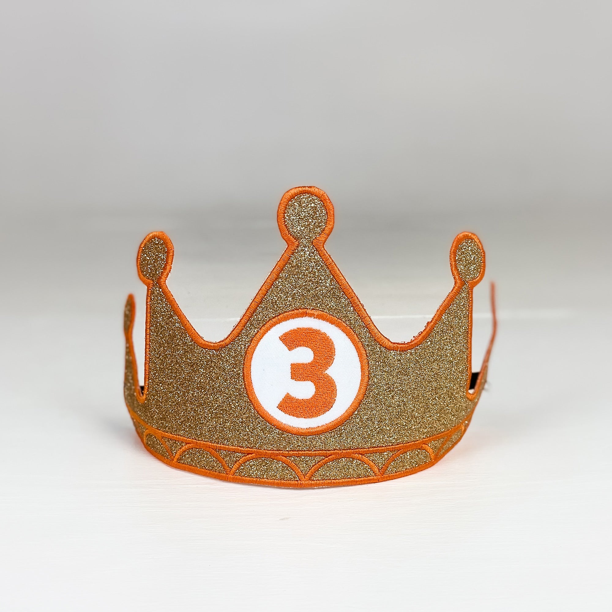 Birthday Crown Customized Number Gold