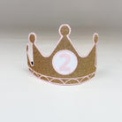 Birthday Crown Customized Number Gold