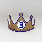 Birthday Crown Customized Number Gold
