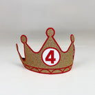Birthday Crown Customized Number Gold
