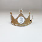 Birthday Crown Customized Number Gold