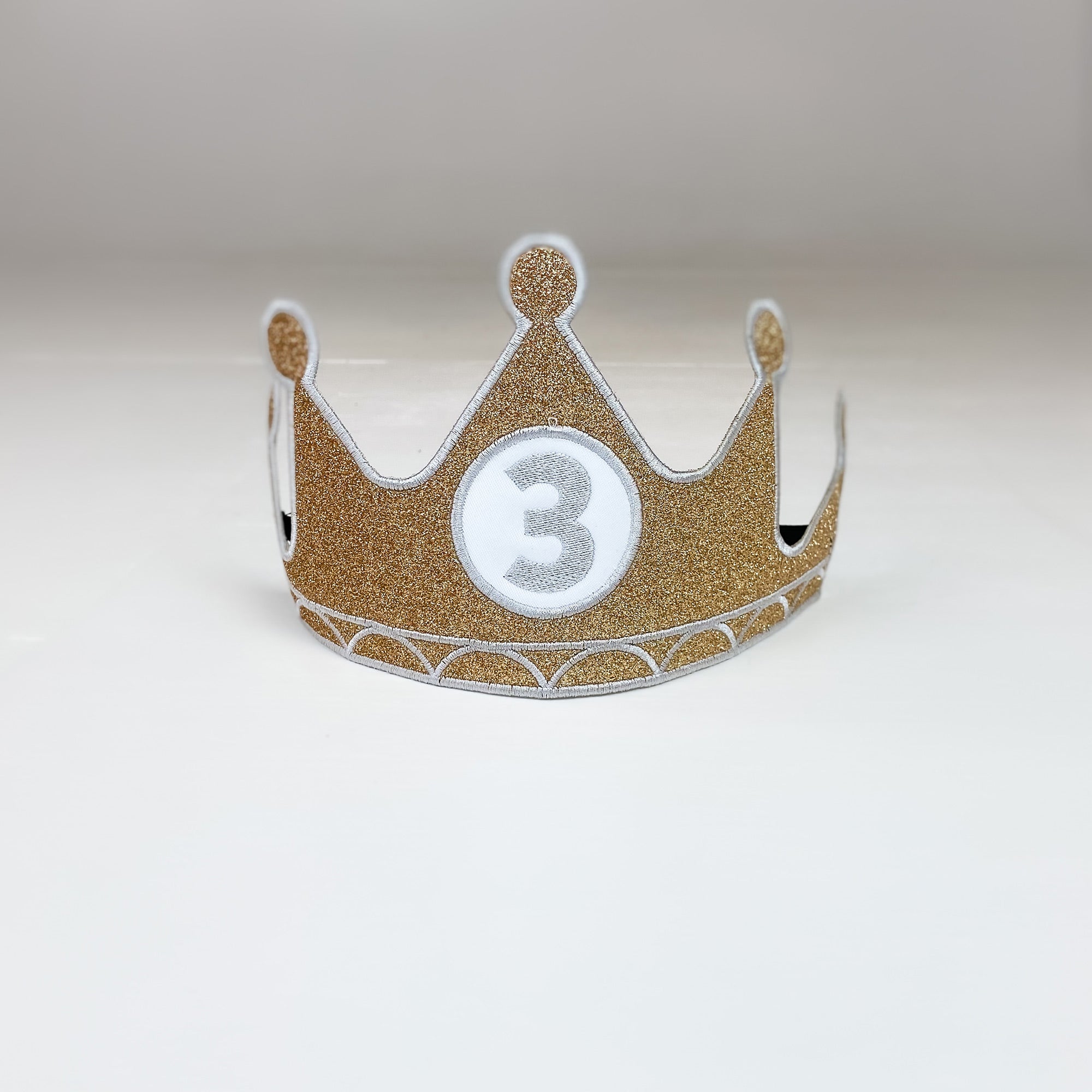 Birthday Crown Customized Number Gold